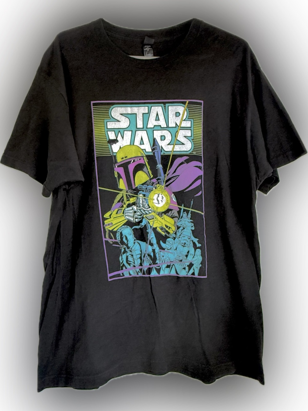 Star Wars "Boba Fett on the Hunt" Adult T-Shirt Size XL
